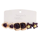 Etnico Fashion Latest Stylish Trendy Lightweight Modern Stud Earrings Combo Set for Women (Wine)