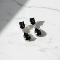 Etnico Silver Plated Designer American Diamond Earrings for Women