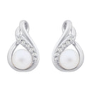 Etnico Silver Plated Special Fashion Cubic Zirconia American Diamoand Stud Earrings For Women