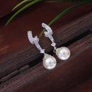 Etnico Silver Plated Special Fashion Cubic Zirconia American diamond Stud Earrings For Women