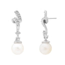 Etnico Silver Plated Special Fashion Cubic Zirconia American diamond Stud Earrings For Women