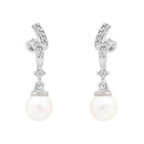 Etnico Silver Plated Special Fashion Cubic Zirconia American diamond Stud Earrings For Women