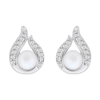 Etnico Silver Plated Special Fashion Cubic Zirconia American Diamoand Stud Earrings For Women