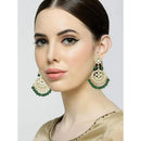 Etnico Traditional Gold Plated Kundan & Pearl Earrings for Women (E7058G)