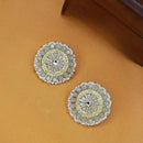 Etnico Gold Plated Traditional Kundan & Pearl Studded Earrings For Women/Girls (E7210Gr)