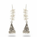 Js Fashion Heritage Oxidised Plated Pearl Jhumki Earrings