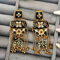 Js Fashion  Kemp Design Rajwadi Polish Party Wear Earrings