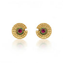 JS Fashion Royal Pota Stone Stud Earrings for Women