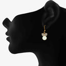 Mahi Gold Plated White Meenakari Work and Crystals Cute Earrings for Women (ER1109850GWhi)