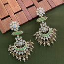 Arham Premium Gold Plated Designer Heavy Polki Kundan Beads Dangler Earrings