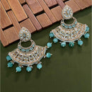 Arham Premium Gold Plated Designer Heavy Polki Kundan Beads Dangler Earrings
