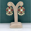 Arham Premium Gold Plated Designer Heavy Polki Kundan Beads Dangler Earrings