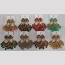 Dhwani Elegant Pota Stone And Pearl Dangler Earrings (Pack of 8)