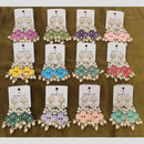 Dhwani Trendy Kundan Stone And Pearl Meenakari Dangler Earrings (Pack of 12)