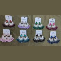 Dhwani Luxury Kundan Stone Pearl And Beads Dangler Earrings 