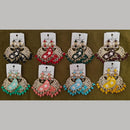 Dhwani Trendy Kundan Stone And Pearl Meenakari Dangler Earrings