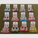 Dhwani Classic Kundan Stone And Beads Ethnic Dangler Earrings