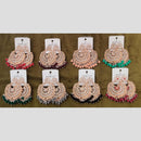 Dhwani Luxury Pota Stone And Pearl Dangler Earrings (Pack of 8)