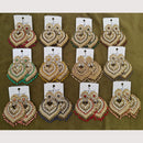 Dhwani Classic Kundan Stone And Pearl Ethnic Dangler Earrings