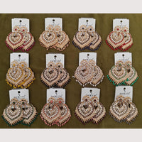 Dhwani Classic Kundan Stone And Pearl Ethnic Dangler Earrings