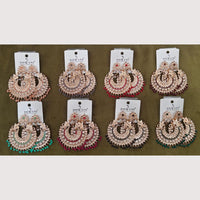 Dhwani Classic Kundan Stone And Pearl Ethnic Dangler Earrings