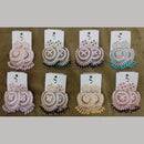 Dhwani Trendy Kundan Stone And Pearl Meenakari Dangler Earrings