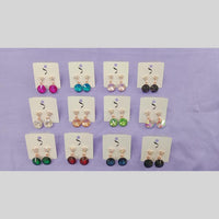 Dhwani Rose Gold Plated Crystal And Austrian Stone Dangler Earrings