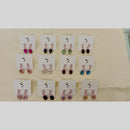 Dhwani Rose Gold Plated Crystal And Austrian Stone Dangler Earrings