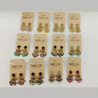 Dhwani Elegant Pota Stone And Pearl Elephant Dangler Earrings