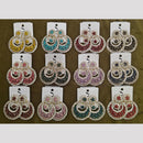 Dhwani Premium Crystal Stone Dangler Earrings (Pack of 12)