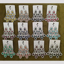 Dhwani Premium Crystal Stone Dangler Earrings (Pack of 12)