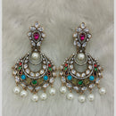 Tarangavi Gold Plated Polki Kundan Dangler Earrings