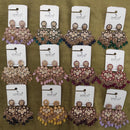 Dhwani Grace Crystal Stone Beads And Pearl Occasion Earrings