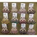 Dhwani Grace Crystal Stone Beads And Pearl Occasion Earrings