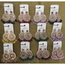 Dhwani Grace Crystal Stone Beads And Pearl Occasion Earrings