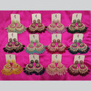Dhwani Gold Plated Crystal Stone And Beads Dangler Earrings