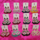 Dhwani Kundan Stone And Beads Dangler Earrings