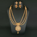 Darshana Jewels AD Stone Copper Necklace Set - FBB0037B