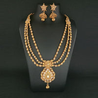 Darshana Jewels AD Stone Copper Necklace Set - FBB0037B