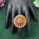 Js Fashion High Gold Royal Pota Stone Designer Ring