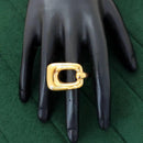 Js Fashion  Anti Tarnish Elegant Lock Style Designer Adjustable Ring
