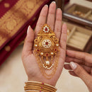 Js Fashion  High Gold Antique Kundan Juda Pin Hair Accessory
