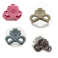 Js Fashion (Pack of 10) Flower Design Hair Clutcher for Women & Girls – Medium Size Trendy Hair Claws, Strong Grip Plastic Hair Clips for Daily Use, Party & Casual Hairstyl