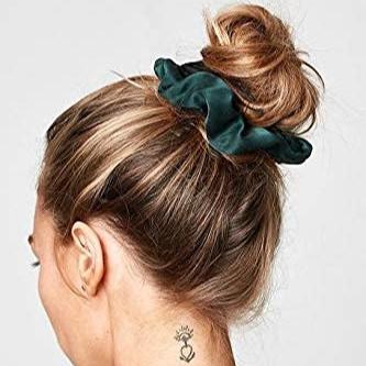 HP HIGH PROFILE Trendy Elastic Satin Silk Fabric Ponytail Hair Scrunchies for Women & Girls Multi color (Pack of 6)