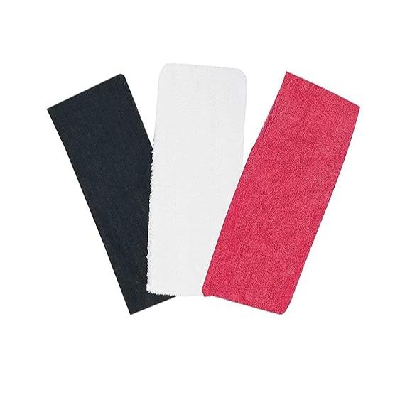 HP HIGH PROFILE Cotton Elastic Stretchy Headband for Women (Black White Dark Pink) -Pack of 3