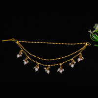 Mahavir Designer Triple Layer Pearl Kaan Chain