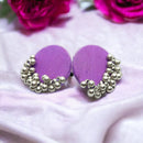 Handmade For Her  Oxidised Plated Handmade Ghungroo Studs Earring