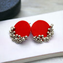 Handmade For Her  Oxidised Plated Handmade Ghungroo Studs Earring