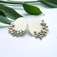 Handmade For Her  Oxidised Plated Handmade Ghungroo Studs Earring