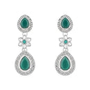 Etnico Silver Plated Traditional Kundan Stone Choker Necklace With Earring & Maang Tikka Set For Women (IJ378ZG)